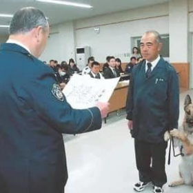 这只德牧警犬4岁时候